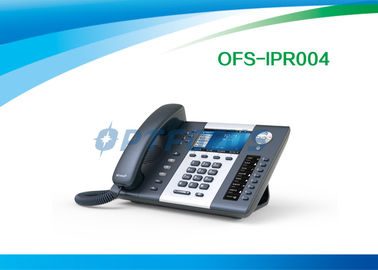 2x 10 / 100 / 1000Mbps 6 Lines WIFI SIP Phone , 3 Way Conference Call Phone