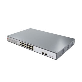 fiber Optic Switch 16 ports POE Switch with 2 SFP fiber ports for data center using