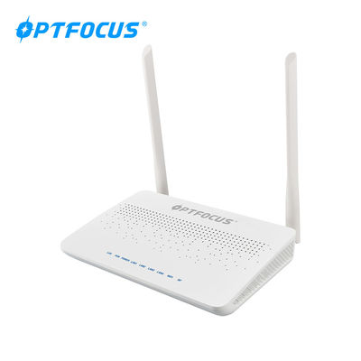 new design 300mbps wifi 4ports CATV lan tel GE pon ONU with fxs wifi