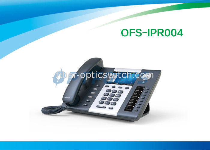 2x 10 / 100 / 1000Mbps 6 Lines WIFI SIP Phone , 3 Way Conference Call Phone